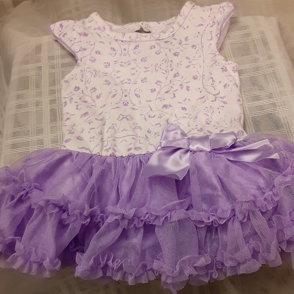 Baby Glam make them drool GLAMAJAMA Tutu Dress w/Attached Onesie 3M